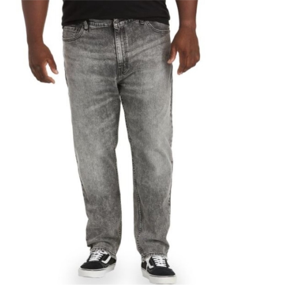NWT Levi’s Big & Tall 502 Flex Taper Fit Grey Jeans size 52 X 29